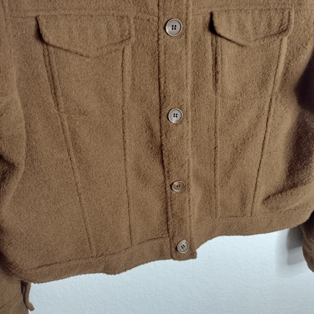 Joie Crop Boucle Tracker Soft Button Down Jacket … - image 3